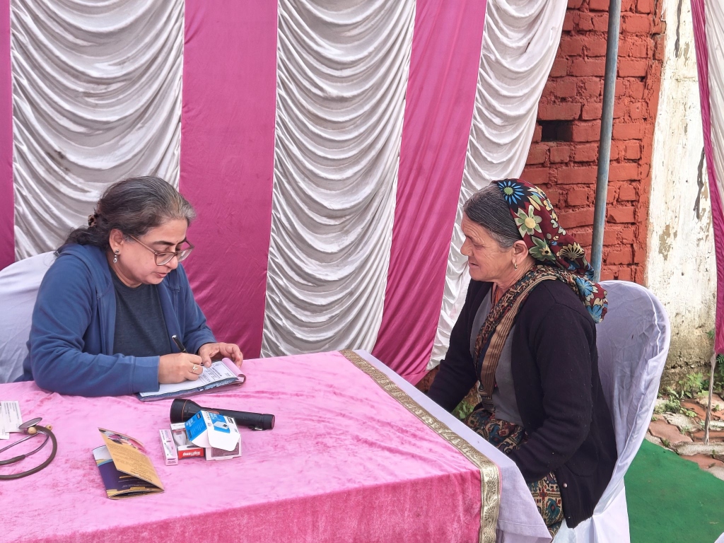 Prof Tulika Seth attending Patients